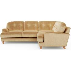 Dunelm Martha Vintage Velvet Honey Sofa 259cm 4 Seater