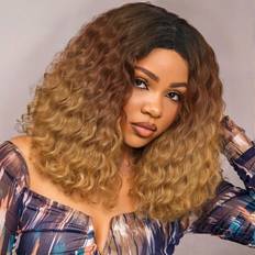 Shein Short Deep Wave Wigs 12 Inch Natural Brown