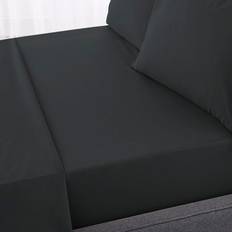 Hotel 230 Thread Count Percale 100% Cotton Fitted - Graphite Bed Sheet Grey (200x180cm)