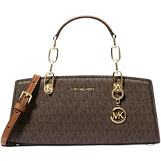 Michael Kors Cynthia Small Signature Logo Satchel - Brn/Acorn