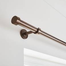 Dunelm Trinity Extendable Metal Eyelet Curtain Pole - Bronze 210cm