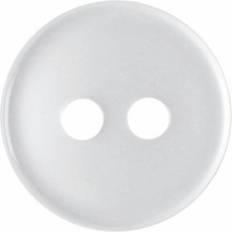 Yarn & Needlework Supplies Hemline Round Basic Buttons White Pack of 13