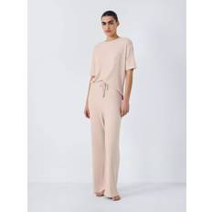 Ribbed Sleepwear John Lewis Alva Ribbed Lounge Set - Sand