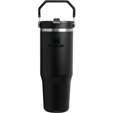 Med håndtag Glas Stanley Iceflow Flip Straw Tumbler 89 cl Sort Tumblerglas