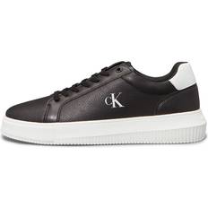 Calvin Klein Herre Sneakers Calvin Klein Leather Trainers - Black