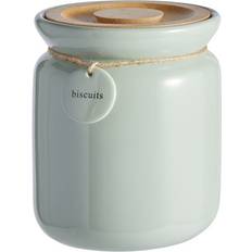 Dunelm Sage Hang Tag Biscuit Biscuit Jar