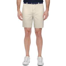 Silver Shorts PGA tour Men's Easy Play Performance Pull-On Golf Shorts - Silver Lining White