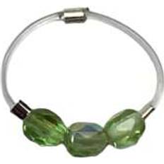 Shein Green Crystal Toe Ring - Stretchy Elastic