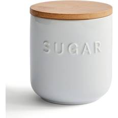 Dunelm Ceramic Sugar Canister White Kitchen Container