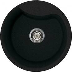 Lavelli di dimensioni standard Elleci Lavello Tondo Incasso Ego Round Granitek Antracite LGEROU59