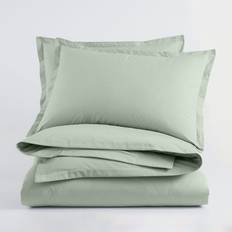 Dunelm Organic Cotton Duvet Cover Green (200x135cm)
