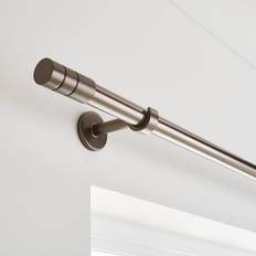 Dunelm Cylinder Extendable Metal Eyelet Curtain Pole 210cm