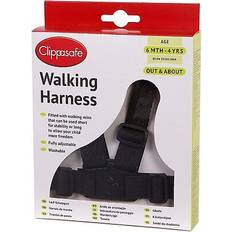 Black Safety Harness Clippasafe Walking Harness And Reins Black