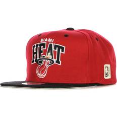 Snapback Caps Mitchell & Ness Cap Miami Heat Rouge