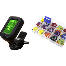 Evermart Digital Tuners w. Clips & 24-Pack Guitar Picks