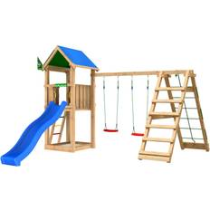 Klätternät Lekplats Jungle Gym Castle + Climb Module Xtra
