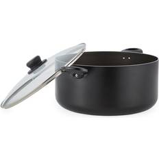 Ergonomic Handle Stockpots Dunelm Essentials Aluminium 32cm with lid 32 cm