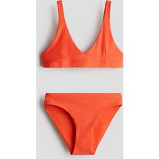 Orange Bikinis Children's Clothing H&M Girls V-neck Bikini - Orange