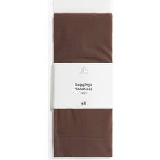 Beige - Dam Leggings H&M Dam Leggings Seamless - Mörkbrun