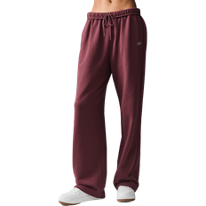 Alo Accolade Straight Leg Sweatpant - Burgundy Truffle Red