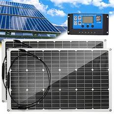 ANUU 400W 18V Monokristallin Solpanel 2 Paket