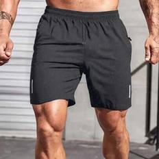 Shein Casual Sport Shorts For Men - Reflective Stripes