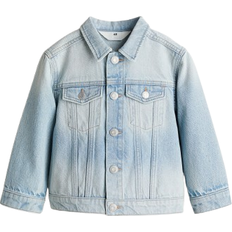 Press Studs Outerwear H&M Girls Blue Denim Jacket - Blue
