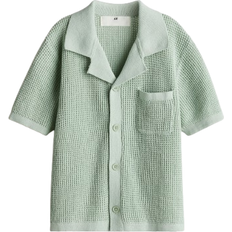 H&M Knitted Resort Shirt - Green