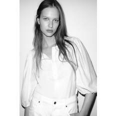 H&M Blusar H&M Blus I Linmix - Vit