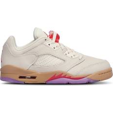 Nike Air Jordan 5 Retro Low GS - Pale Ivory/Desert/Rush Fuchsia/Fusion Red