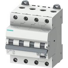 Kombiafbryder 16a 3p+n Siemens Kombiafbryder Automatsikring/HPFI C 16A 4P 30mA 5SU1346-7FP16