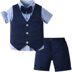 Suits Children's Clothing Shein Kids Suit Set - Navy Blue