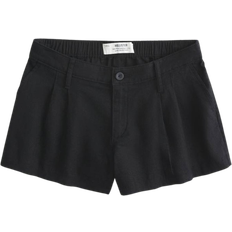Hollister Livvy Low Rise Linen Blend Shorts - Black