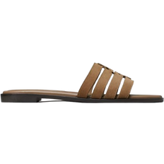 Tory Burch Ines Caged Slide Sandals - Tan/Beige