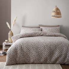 Dunelm Edie & Pillowcase Set - Duvet Cover Natural (200x135cm)