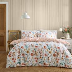 Dunelm Foxley Ditsy Duvet Cover Multicolour, Orange (220x260cm)