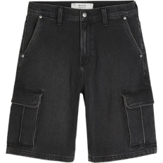 Hollister Baggy Denim Cargo Shorts - Washed Black