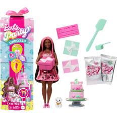 Barbie Party Unboxed Pet Birthday Series Doll & Accessories Shimmerin’ Hearts Set JFG71