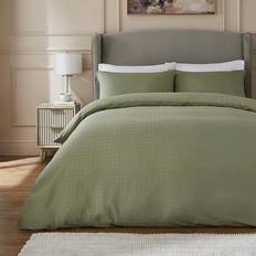 Hotel Check Duvet Cover Green (260x220cm)