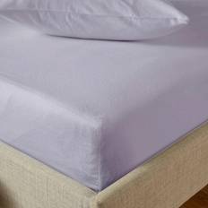Dunelm Soft & Cosy Luxury Cotton Fitted Lilac Bed Sheet Purple (190x90cm)