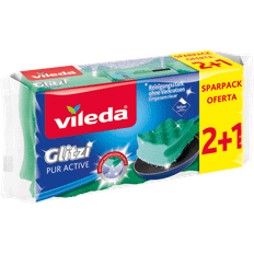 Vileda Scourer Glitzi Pur Active 3-pack