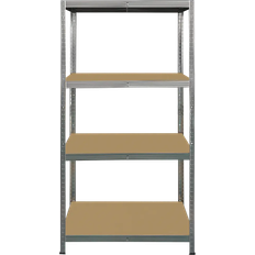 Rockfort Stålreol 4 Reolsystem 90x180cm