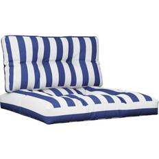 Cojines de silla vidaXL Cojines Para Sofá Palets 2 Piezas 80 x 80 x 12 cm - Multicolor Cojín de silla Blanco, Azul (80x80cm)