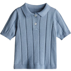 H&M Knitted Polo Shirt - Blue