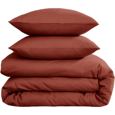 Dunelm Pure Cotton Fitted Umber Bed Sheet Red (190x135cm)