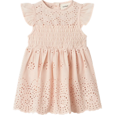 M Klänningar Lil'Atelier Nmfjedi Capsl Loose Dress Peach Blush Broderi Anglais -