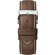 Georg Jensen Koppel Rem 41mm Brunt Skinn Medium
