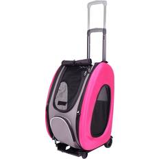 Hot pink Ibiyaya Eva 4-in-1 Pet Carrier Stroller Hot Pink