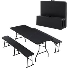 Picnic Tables Birchtree Folding Table Bench Set 3 Piece