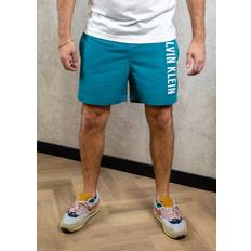 Badebukser på tilbud Calvin Klein Intense Power Badeshorts Med Logo - Blue